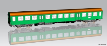 PIKO 28003 - H0 - Mitteleinstiegswagen Halberstadt 2. Kl., DR, Ep. IV - Wagen 4